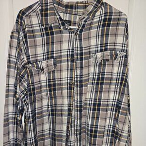 Men Faded Glory Button Shirt 2XL